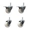 Service Caster 3 Inch Nylon Swivel 34 Inch Threaded Stem Caster Set 2 Total Lock Brakes SCC-TSTTL20S314-NYS-34212-2-S-2 - alternate 1